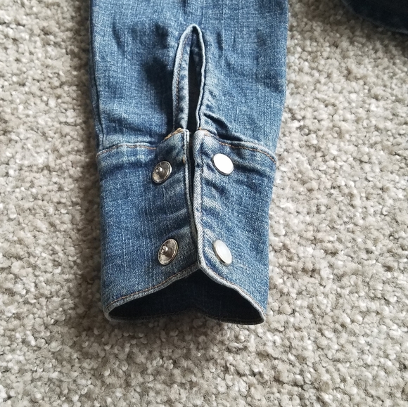 Annex vintage pearl denim jacket button up with pockets S - Picture 6 of 14
